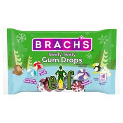 Brachs Elf Swirly Twirly Gum Drops 3oz Bag 