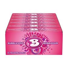 Bubblicious Bubble Gum Flavor 18 Packs of 5 