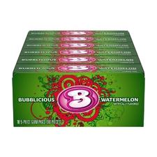 Bubblicious Watermelon Wave 18 Packs of 5 