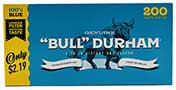 Bull Durham PP Cigarette Tubes Blue 100s 200ct 