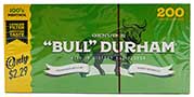 Bull Durham PP Cigarette Tubes Menthol 100s 200ct 