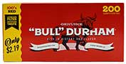 Bull Durham PP Cigarette Tubes Regular 100s 200ct 