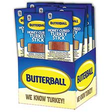 Butterball Honey Cured Turkey Sticks 20ct Box 