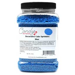 Candy Retailer Decorative Cake Sprinkles Blue 32oz 