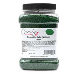 Candy Retailer Decorative Cake Sprinkles Green 32oz 