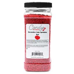Candy Retailer Decorative Cake Sprinkles Red 16oz 