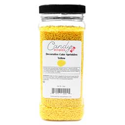 Candy Retailer Decorative Cake Sprinkles Yellow 16oz 