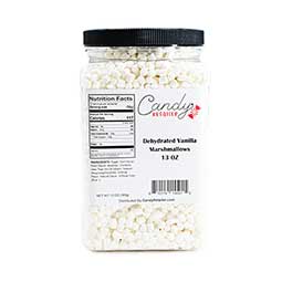 Candy Retailer Dehydrated Vanilla Marshmallows 13oz Jar 