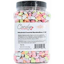 Candy Retailer Dehydrated Assorted Marshmallows 8oz 
