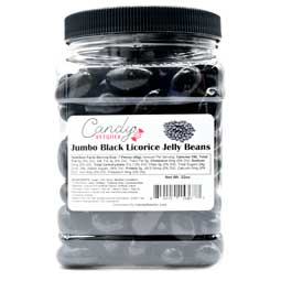 Candy Retailer Jumbo Jelly Beans Black Licorice 2 Lb 