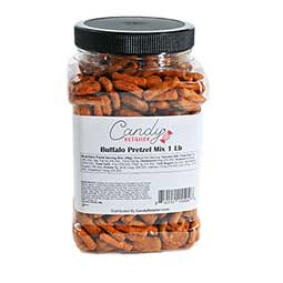 Candy Retailer Buffalo Pretzel Mix 1 Lb Jar 