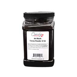 Candy Retailer Cocoa Powder Jet Black 2 Lb Jar 