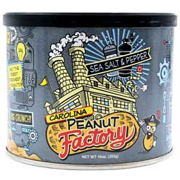 Carolina Peanut Factory Salt and Pepper Flavored Peanuts 10oz Jar 