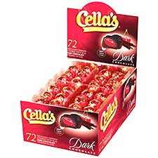 Cellas Dark Chocolate Covered Cherries 72ct Box 