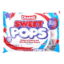 Charms Flag Sweet Pops 9oz Bag 
