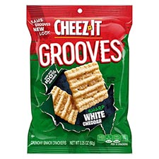 Cheez It Grooves Sharp White Cheddar 3.25oz Bags 6 Pack 