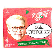 A Christmas Story Walnut Chocolate Fudge 8oz Box 