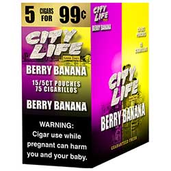 City Life Cigarillos Berry Banana 15ct 