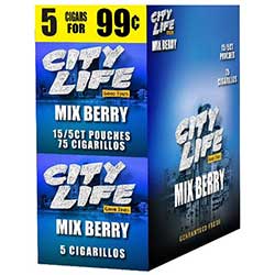 City Life Cigarillos Mixed Berry 15ct 