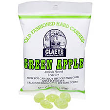 Claeys Old Fashioned Hard Candy Green Apple 6oz Bag 