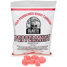 Claeys Old Fashioned Hard Candy Natural Peppermint 6oz Bag 