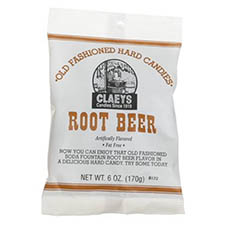 Claeys Old Fashioned Hard Candy Root Beer 6oz Bag 