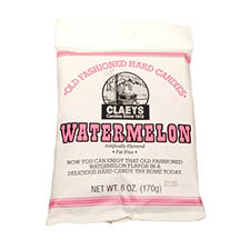 Claeys Old Fashioned Hard Candy Watermelon 6oz Bag 