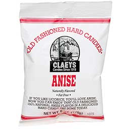 Claeys Old Fashioned Hard Candy Anise 6oz Bag 
