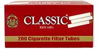 Classic Cigarette Tubes Red 100 200ct 