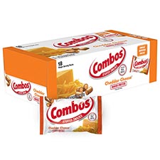 Combos Cheddar Cheese Baked Pretzel 18ct Box 