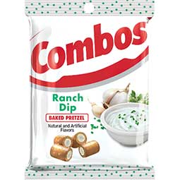 Combos Ranch Dip Baked Pretzel 6.3oz Bag 