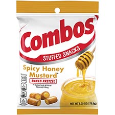 Combos Spicy Honey Mustard Baked Pretzel 6.3oz Bag 