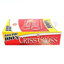 Criss Cross Cigarette Tubes Red 100s 200ct 