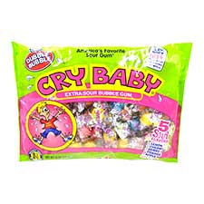 Dubble Bubble Cry Baby Extra Sour Bubble Gum 12oz Bag 