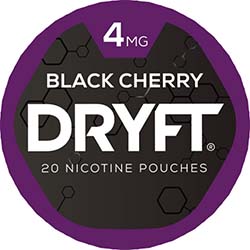 DRYFT Nicotine Pouches Black Cherry 4mg 5ct 