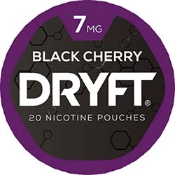 DRYFT Nicotine Pouches Black Cherry 7mg 5ct 