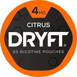 DRYFT Nicotine Pouches Citrus 4mg 5ct 