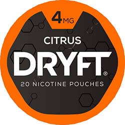 DRYFT Nicotine Pouches Citrus 4mg 5ct 