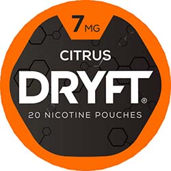 DRYFT Nicotine Pouches Citrus 7mg 5ct 