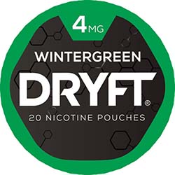 DRYFT Nicotine Pouches Wintergreen 4mg 5ct 