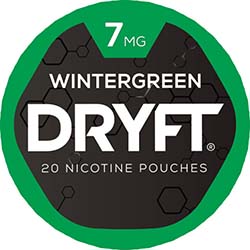 DRYFT Nicotine Pouches Wintergreen 7mg 5ct 