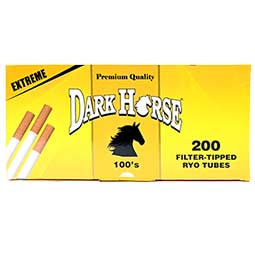 Dark Horse Extreme (Yellow) Cigarette Tubes 100mm 200ct Box 