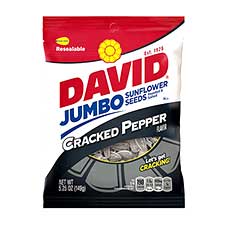 David Jumbo Black Cracked Pepper 5.25oz Bag 