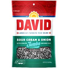 David Jumbo Sour Cream N Onion Seeds 5.25oz Bag 