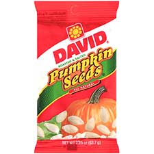 David Pumpkin Seeds Roasted Salted 2.25oz Bag 