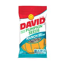 David Pumpkin Seeds Ranch 2.25oz 12ct Box 