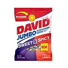 David Jumbo Sweet N Spicy Sunflower Seeds 5.25oz Bag 