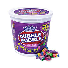 Dubble Bubble Bubble Gum Assorted 300ct Tub 