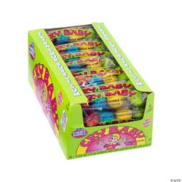 Dubble Bubble Cry Baby Extra Sour Bubble Gum 36ct Box 