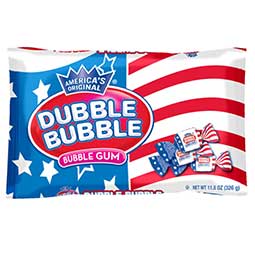 Dubble Bubble Flag Bubble Gum 11.5oz Bag 
